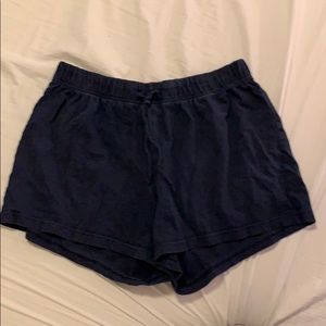 Blue pajama shorts